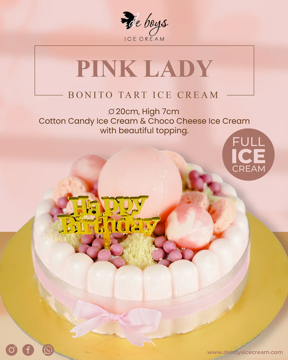 Bonito Tart - PINK LADY (Cotton Candy & Choco Cheese)